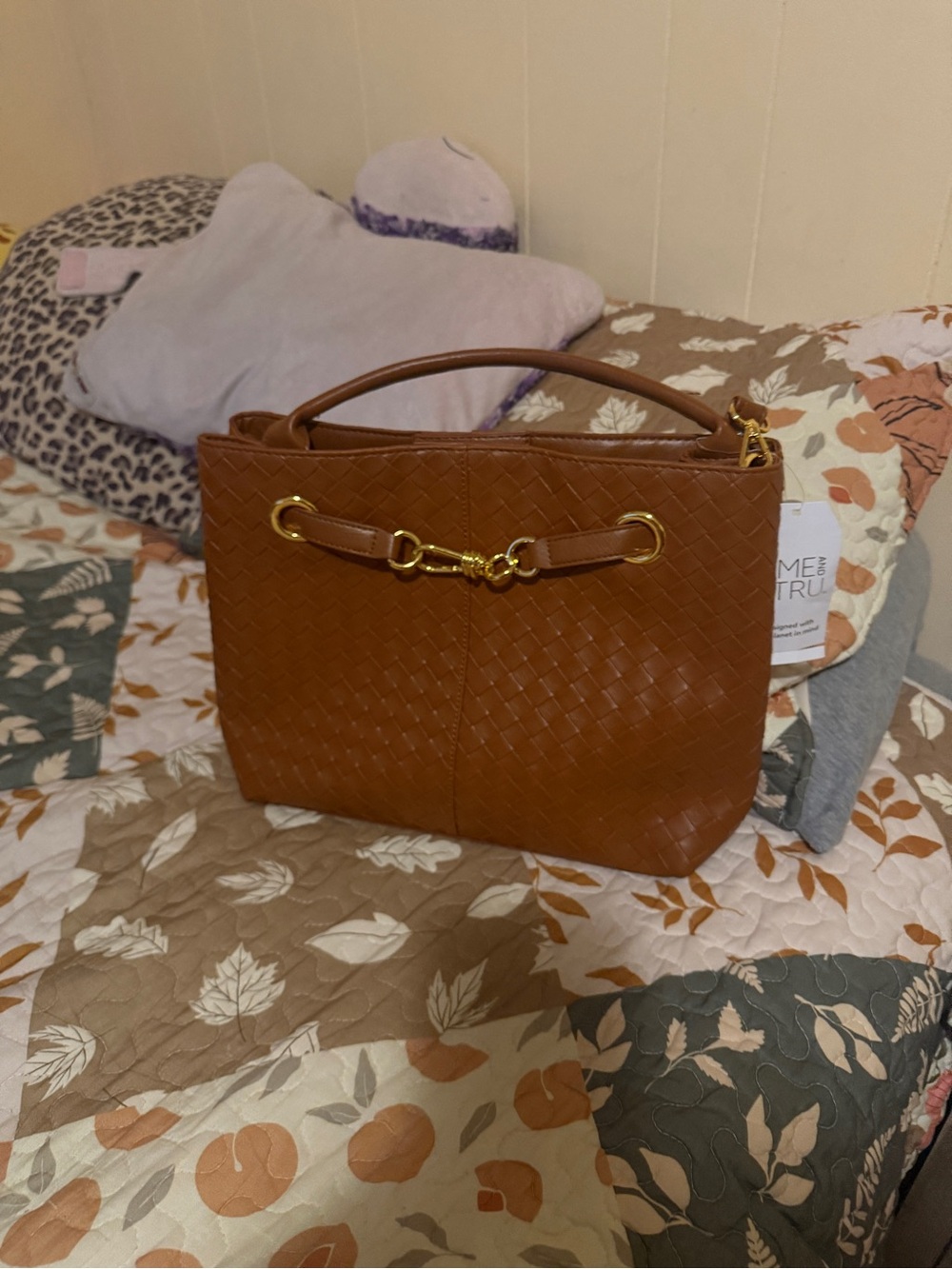 Time & Tru Hazel Satchel